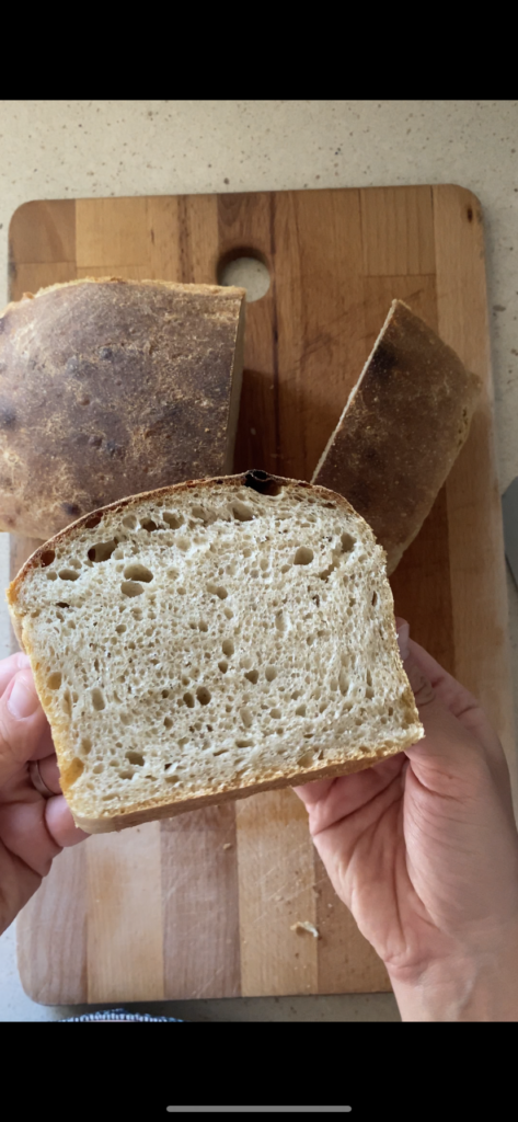 50 percent rye sourdough sandwich bread